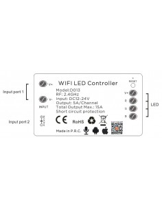 RGB WiFi Tuya LED juostos valdiklis 3 x 5A 2