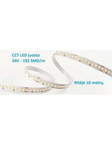 24V - CCT LED juosta - 20W - 2700K - 6000K - 192SMD/m