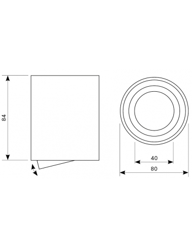 Virštinkinis šviestuvas - Milo juodas AR