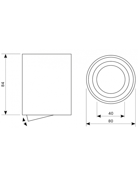 Virštinkinis šviestuvas - Milo juodas AR