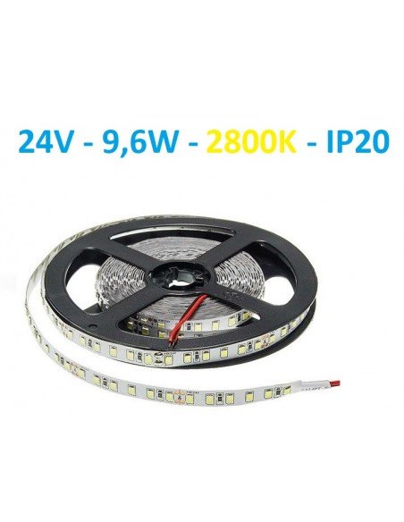 LED juosta 2835 - 9,6W/m - 2800K