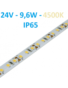 24V LED juosta 9,6W/m - IP65 - 3000K
