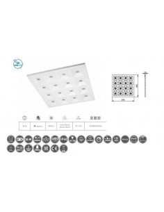 LED panelė MILAN 60x60cm - 38W - 4000lm 2