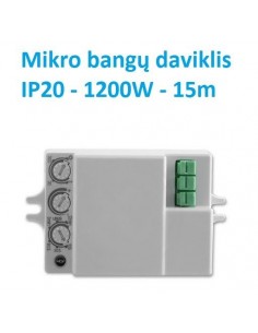 Mikro bangų judesio daviklis 360° - IP20 - 15m