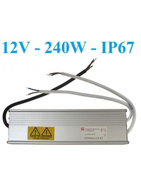 LED maitinimo šaltinis 12V - 240W - IP67