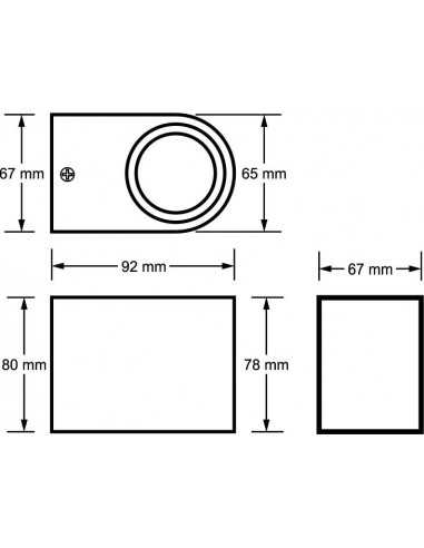 Sieninis LED lauko šviestuvas - Lumi Wand-1a silver