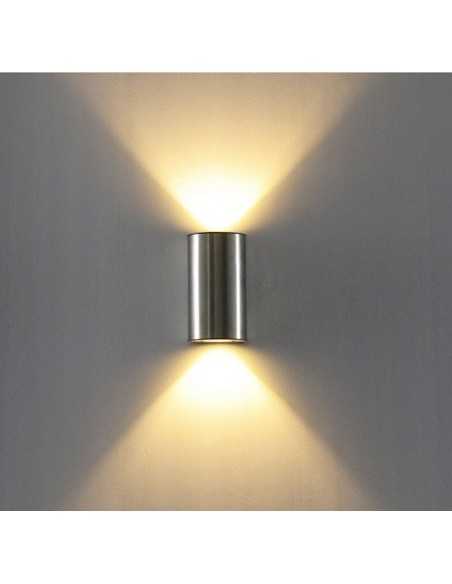 Sieninis LED lauko šviestuvas - Lumi Wand-2a Silver