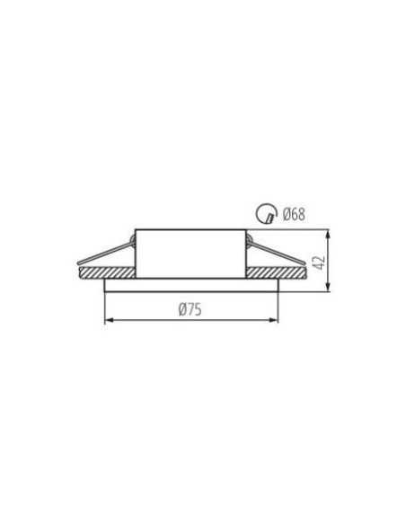 Rėmelis LED lemputei į lubas - IP65 White