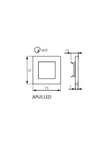 LED laiptų šviestuvas - Kanlux APUS