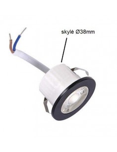 LED šviestuvas į pakalimą 3W - 4000K - IP44 juodas 2