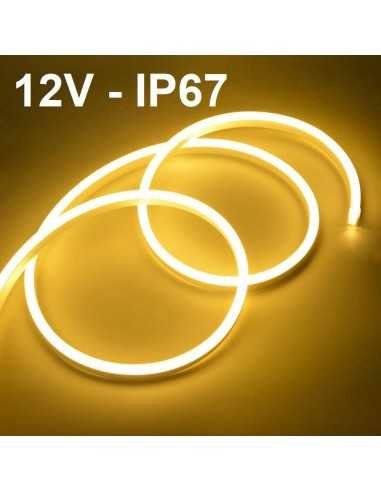 LED juosta NEON FLEX 12V - 3000K - IP67 LED juosta pirties patalpai