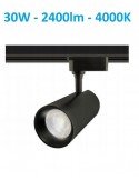 Akcentinis LED TRACK šviestuvas 1 fazės - Track 30W - 4000K