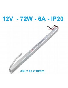 Ypač siauras 72W - 12V - LED maitinimo šaltinis