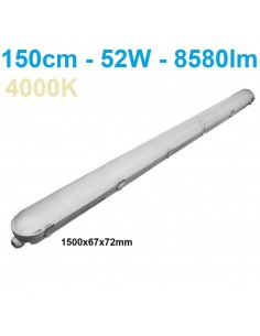 TRI-PROOF hermetinis šviestuvas 150cm - 52W - 8580lm - 4000K - IP65