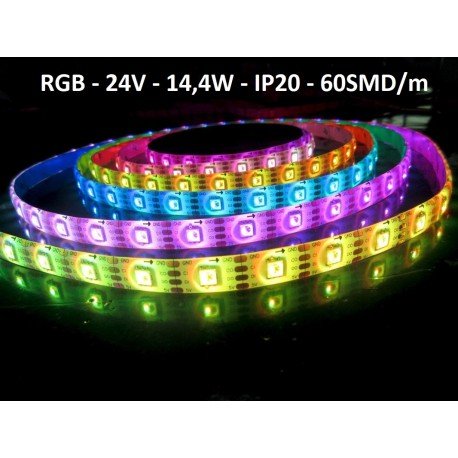 RGB LED juostelė 5050 SMD/m