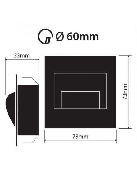 LED laiptų šviestuvas - Wally LED laiptų šviestuvas - Wally