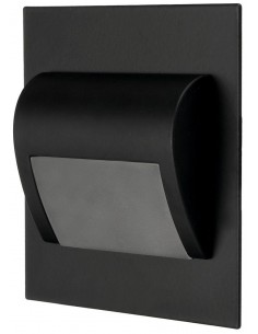 LED laiptų šviestuvas - Wally Black 4000K