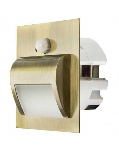 LED laiptu šviestuvas su judesio davikliu - Wally Brass 3000K