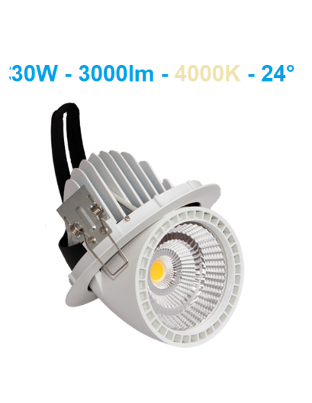 LED šviestuvas montuojamas į lubas - Gimbal 30W - 4000K