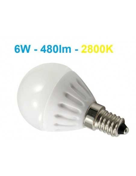 E14 - 6W - 480lm LED lemputė