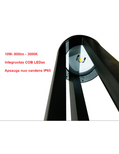 Pastatomas LED Lauko šviestuvas - Lumi Villa 10W - 60cm