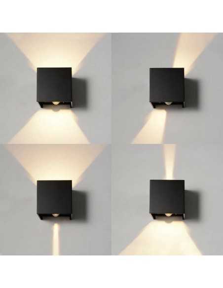 LED šviestuvas su judesio davikliu - Lumi Adjustable 6W Black 3000K LED šviestuvas su judesio davikliu - Lumi Adjustable 6W Black 3000K