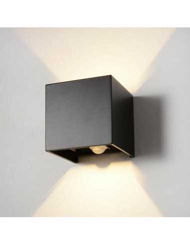 LED šviestuvas su judesio davikliu - Lumi Adjustable 6W Black 3000K