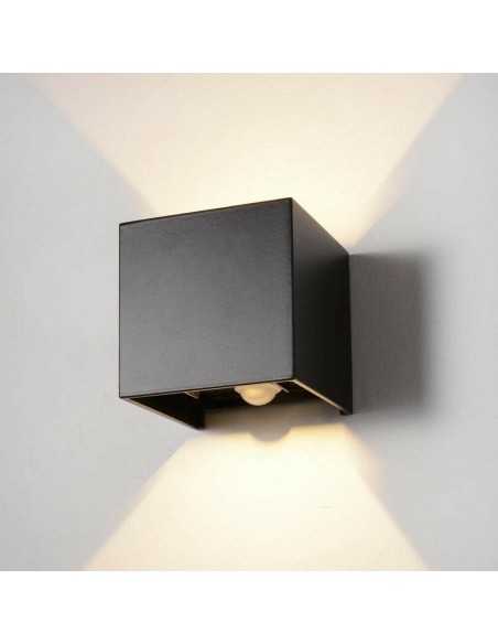 LED šviestuvas su judesio davikliu - Lumi Adjustable 6W Black 3000K LED šviestuvas su judesio davikliu - Lumi Adjustable 6W Black 3000K