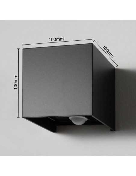 LED šviestuvas su judesio davikliu - Lumi Adjustable 6W Black 3000K LED šviestuvas su judesio davikliu - Lumi Adjustable 6W Black 3000K