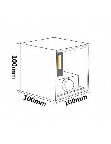 LED šviestuvas su judesio davikliu - Lumi Adjustable 6W White 3000K
