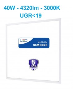 LED panelė SAMSUNG 60x60cm - 40W - 4320lm - 3000K UGR19