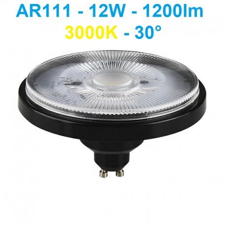 LED lemputė AR111-12W-3000K-30°