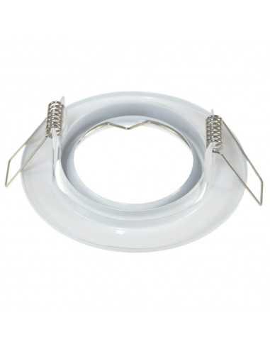 Reguliuojamas GU10 rėmelis - Baltas blizgus