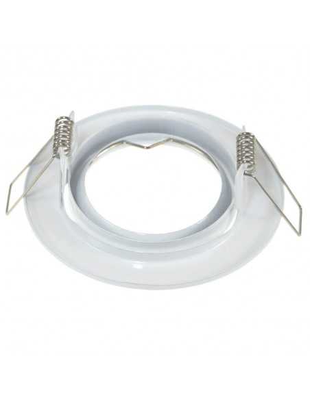 Reguliuojamas GU10 rėmelis - Baltas blizgus