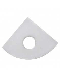 Kampinio LED profilio užbaigimo galas su skyle