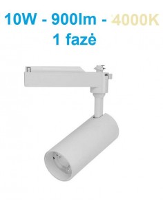 Akcentinis LED šviestuvas 1 fazės - Track 10W baltas - DW