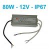 80W - 12V - LED maitinimo šaltinis IP67