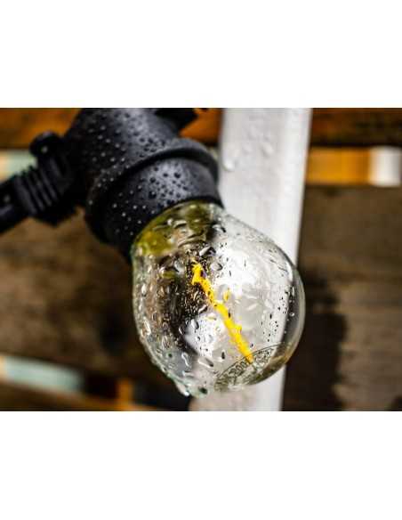 LED lauko girlianda E27 - 15 metrų su 2W LED lemputėmis LED lauko girlianda E27 - 15 metrų su 2W LED lemputėmis