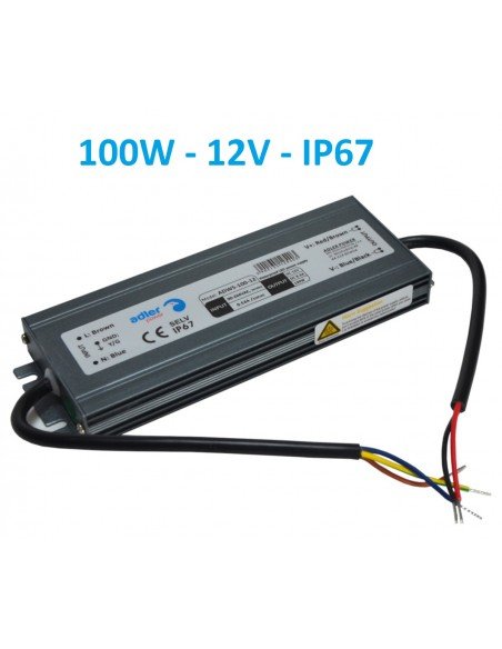 Profesionalus LED maitinimo šaltinis SLIM 12V - 100W - IP67