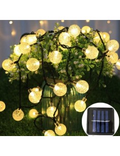 LED girlianda su saulės elementais - 485cm - 20xLED