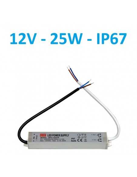 LED maitinimo šaltinis 12V - 25W - IP67