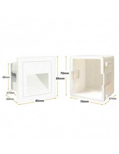 LED laiptų šviestuvas - Stair Black 3W