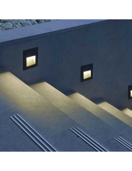 LED laiptų šviestuvas - Stair Black 3W LED laiptų šviestuvas - Stair Black 3W