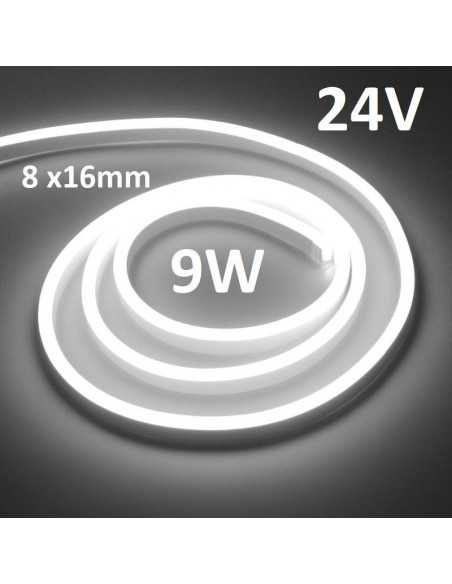  LED NEON FLEX 8x16mm juosta 24V - 6000K - IP67