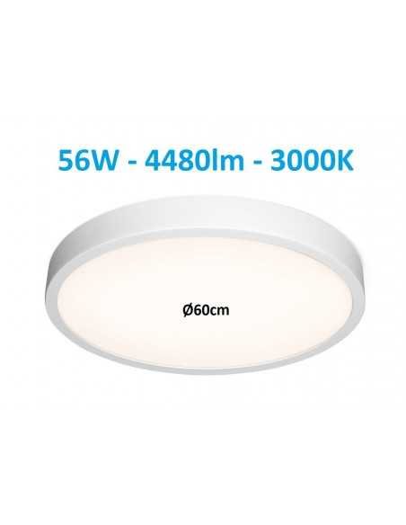 Virštinkinė apvali LED panelė - 56W - 3000K - Ø600mm