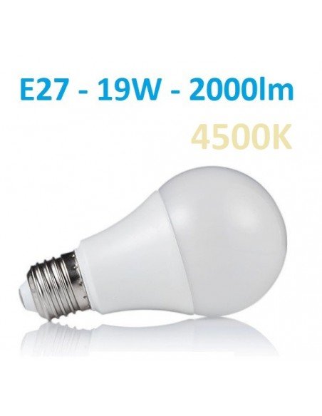 LED lemputė E27 - 19W - 4500K