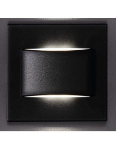 LED laiptų šviestuvas - Kanlux Erinus Black Duo 3000K 2