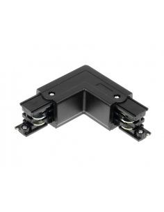 Kampinė jungtis 4 šerdžių 3 fazių Track bėgeliui juoda