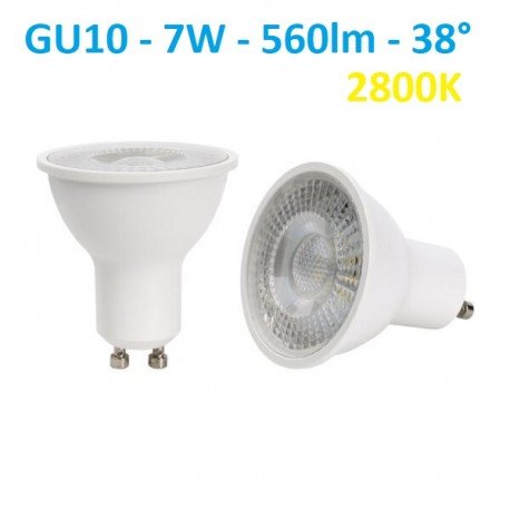 LED lemputė GU10 - 7W - 560lm - 38°