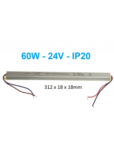 Ypač siauras 60W - 24V - LED maitinimo šaltinis